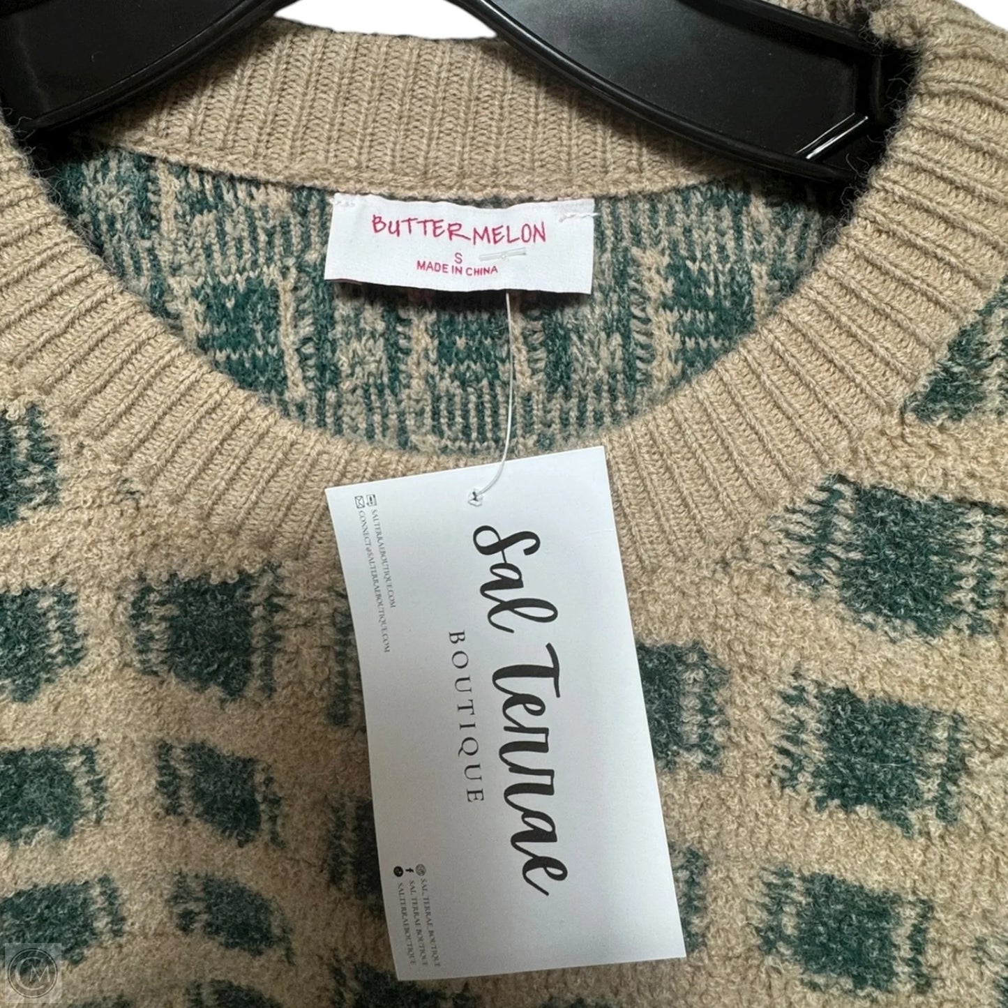 Sweater By butter melon In Geometric Pattern, Size: S