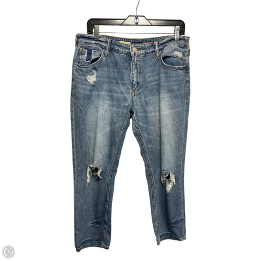 Distressed Jeans Boyfriend By Pilcro In Blue Denim, Size: 6 p
