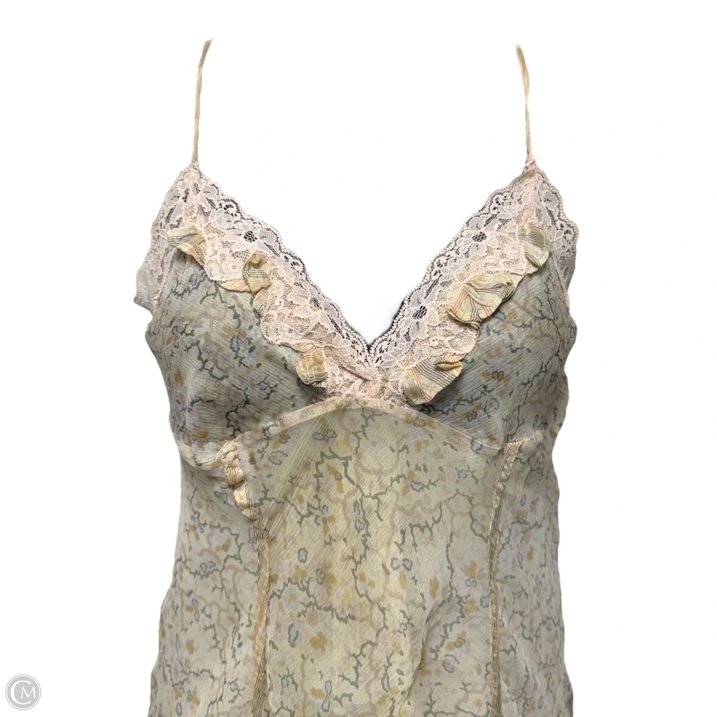 Silk Slip Dress Casual Maxi By Twin Set By Simona Barbieri In Floral Print, Size: M