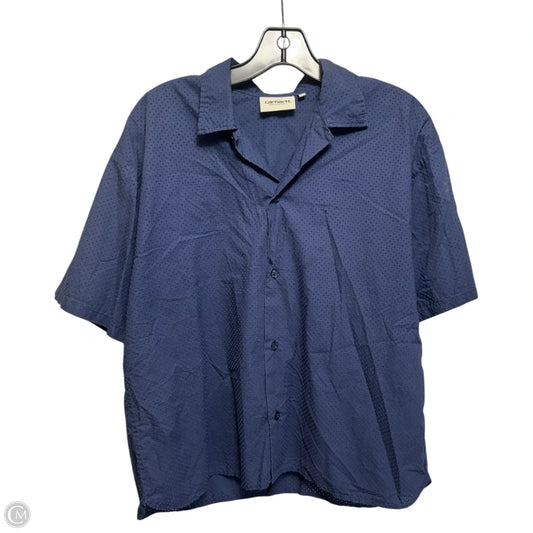 Perforated Top Short Sleeve By Carhartt In Blue, Size: M