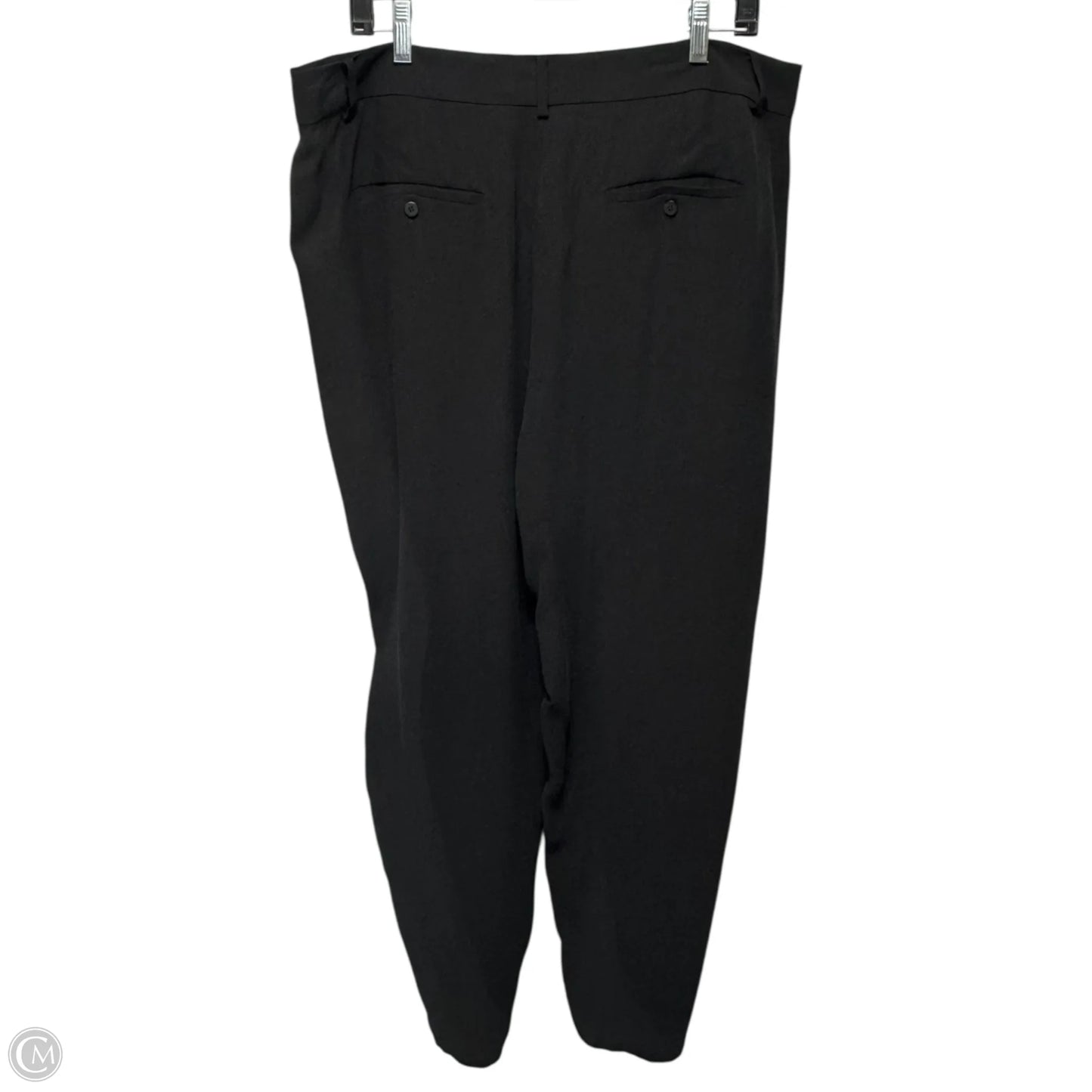 Silk Taper Ankle Pant By Eileen Fisher In Black, Size: L