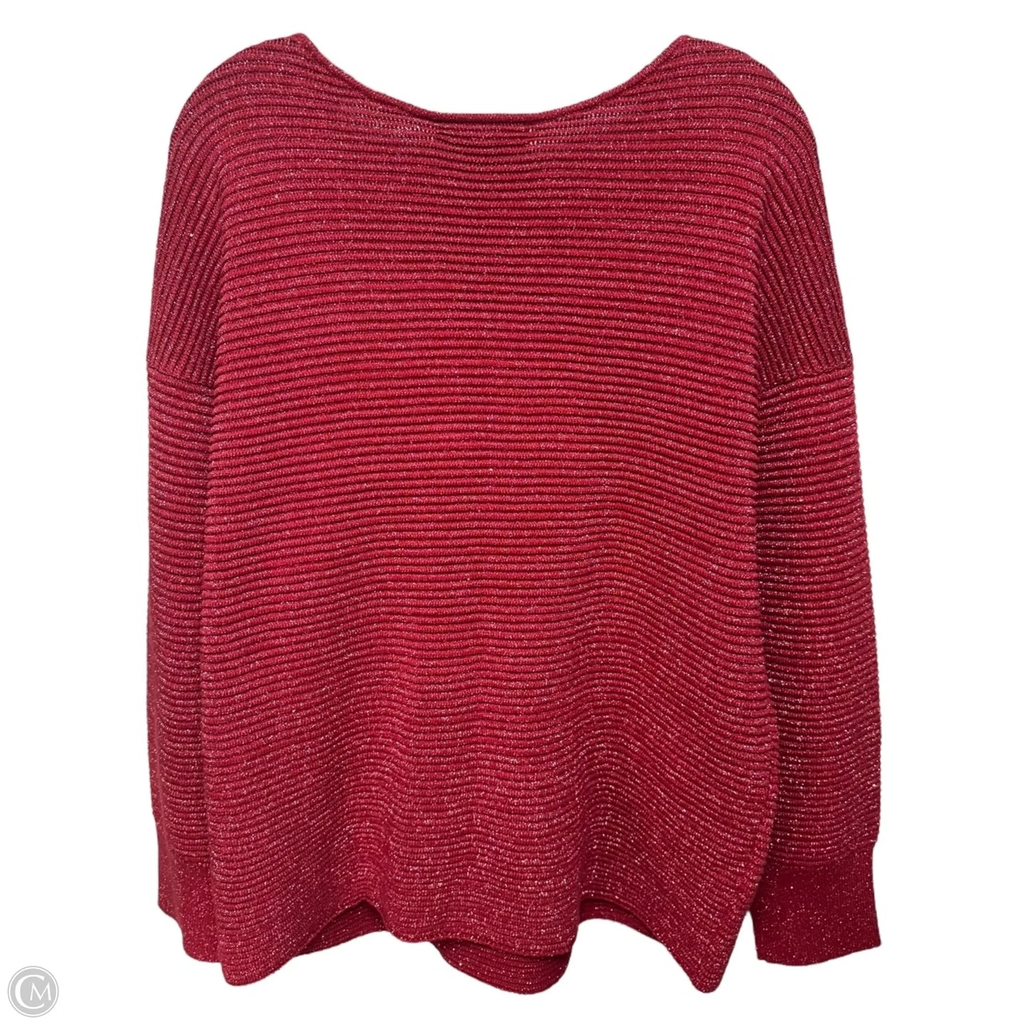 Bonita Sequin Ottoman Bateau Sweater By Tommy Bahama In Red, Size: Xl