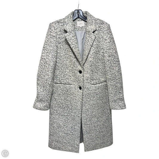 Wool Blend Coat By Loft In Grey, Size: S