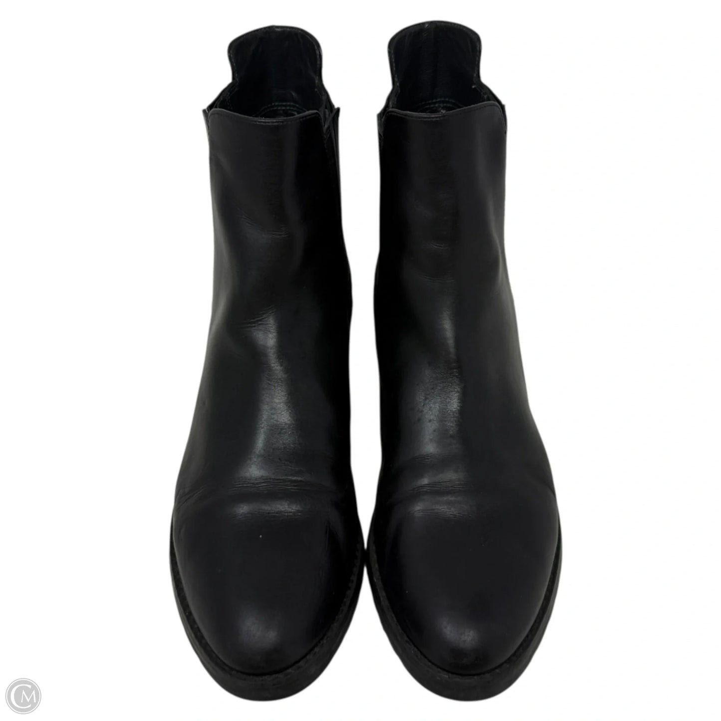 Basilico Leather Chelsea Booties Designer By Stuart Weitzman In Black, Size: 7.5