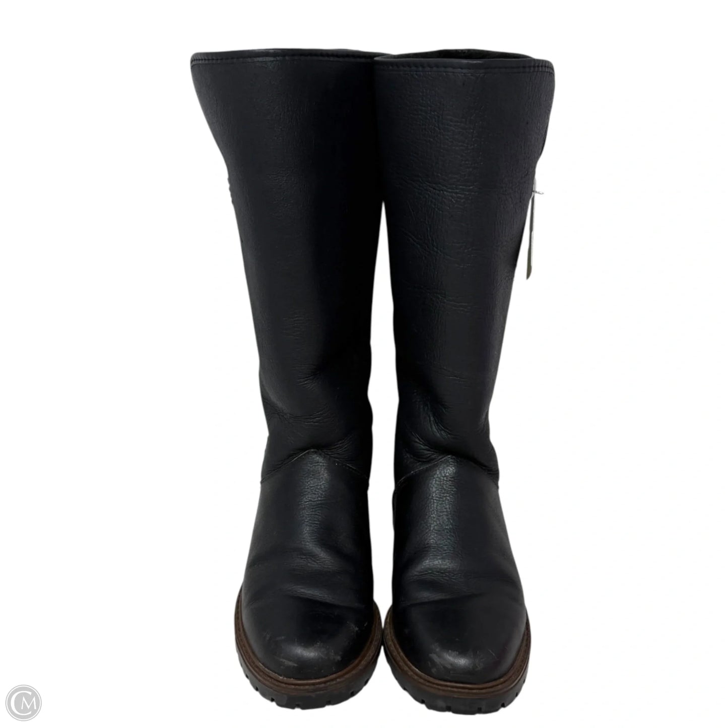 Brora Shearling Boots Mid-calf  By Draper Of Glastonbury In Black, Size: 8