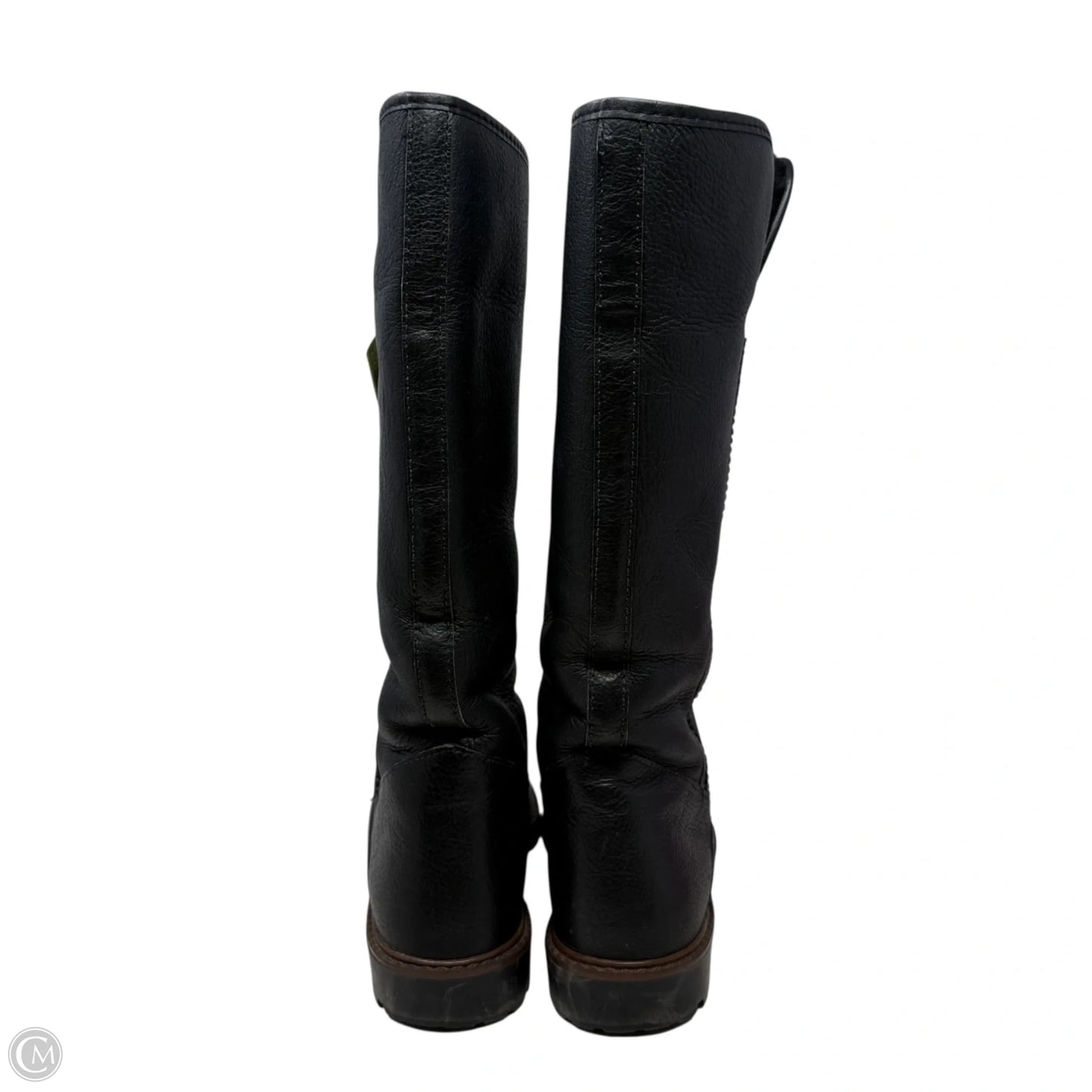 Brora Shearling Boots Mid-calf  By Draper Of Glastonbury In Black, Size: 8