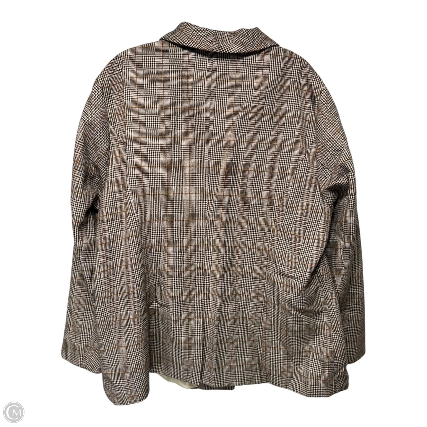 Blazer By Agnes Orinda In Plaid Pattern, Size: 2x