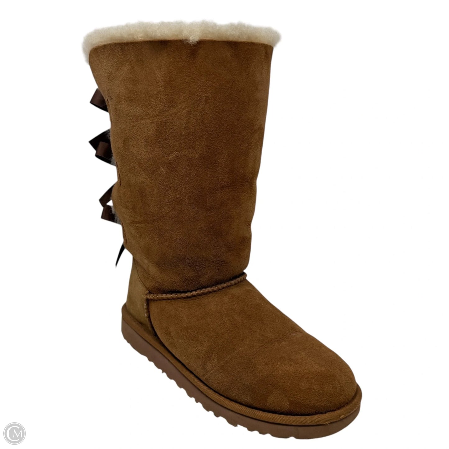 Bailey Bow Tall Boots Designer By Ugg In Tan, Size: 6