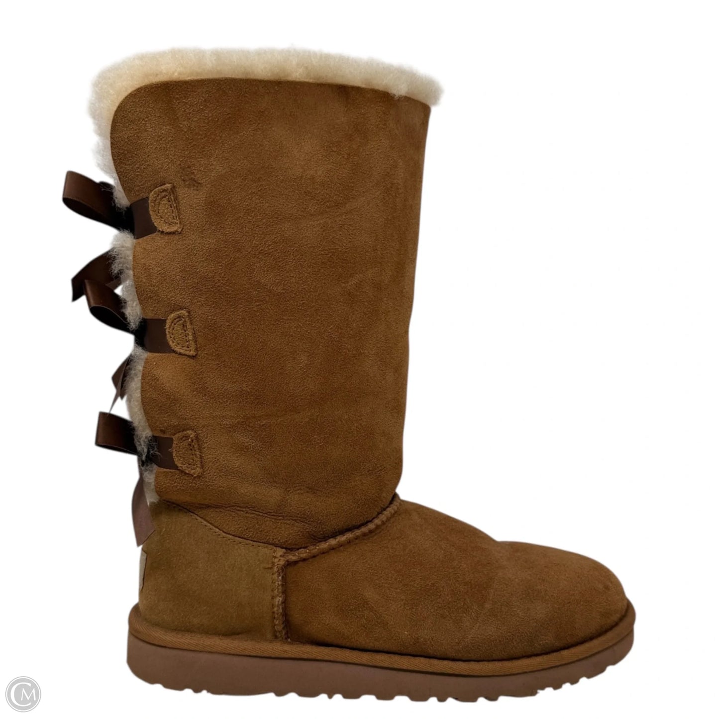 Bailey Bow Tall Boots Designer By Ugg In Tan, Size: 6