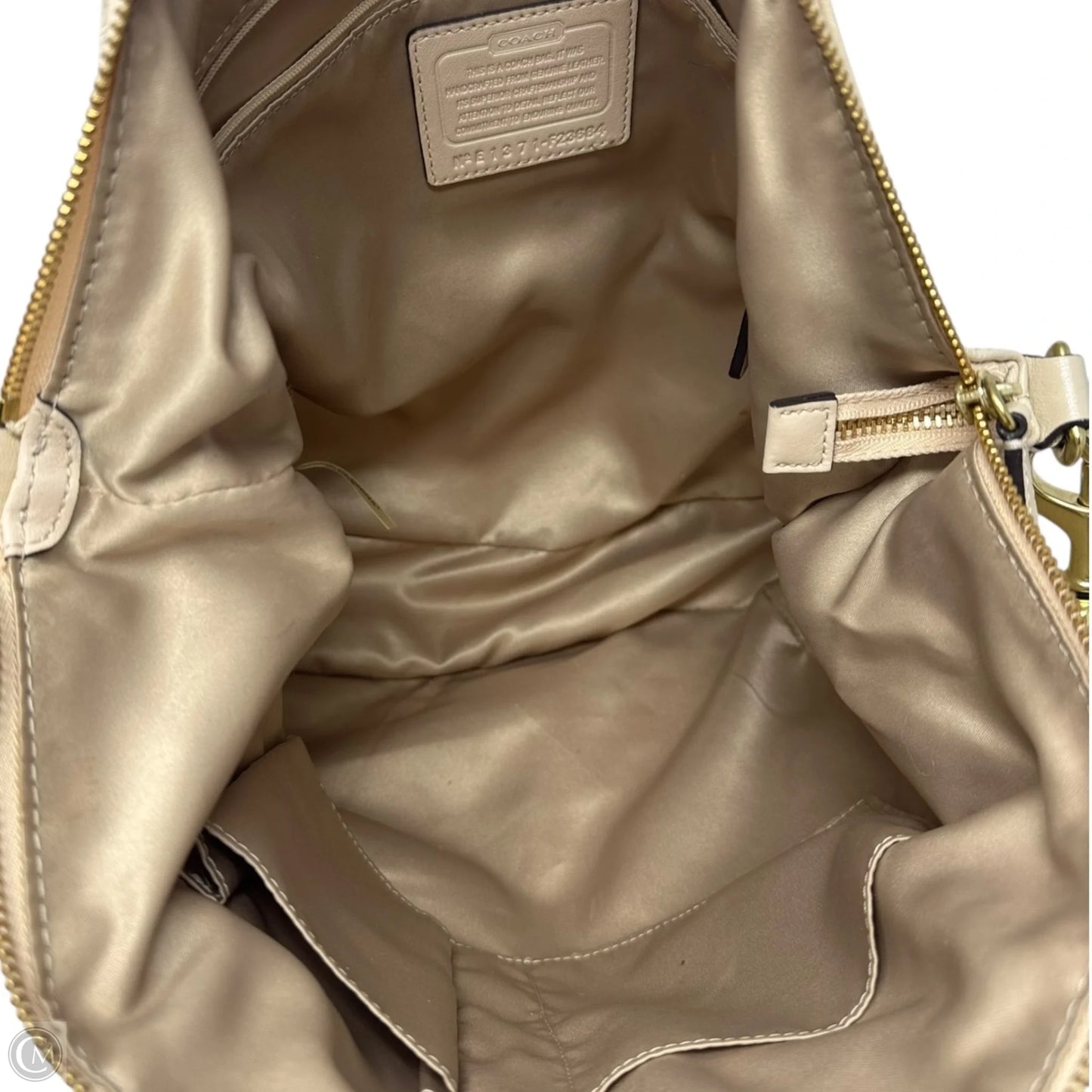 Ansley Satchel Handbag Designer By Coach, Size: Large