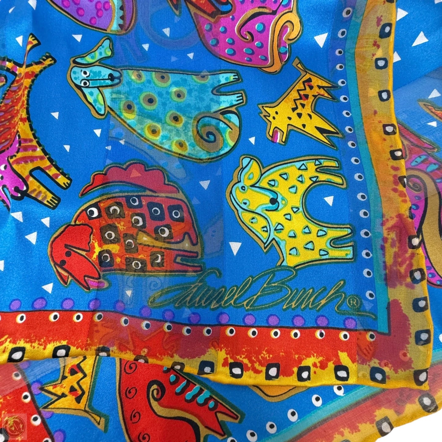 Fantasticats Silk Scarf Long By Laurel Burch
