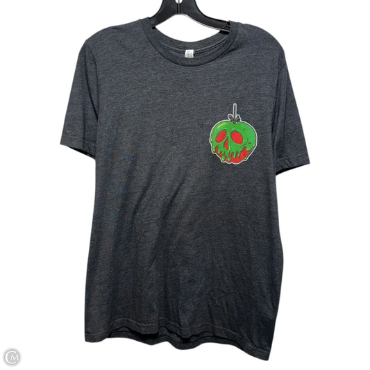 Evil Queen Top Short Sleeve Basic By Canvas In Grey, Size: L