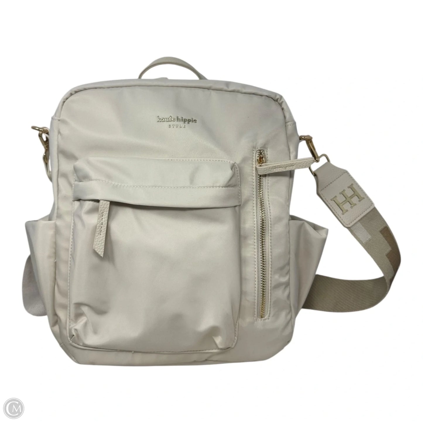 Nylon Backpack Handbag By Haute Hippie, Size: Medium