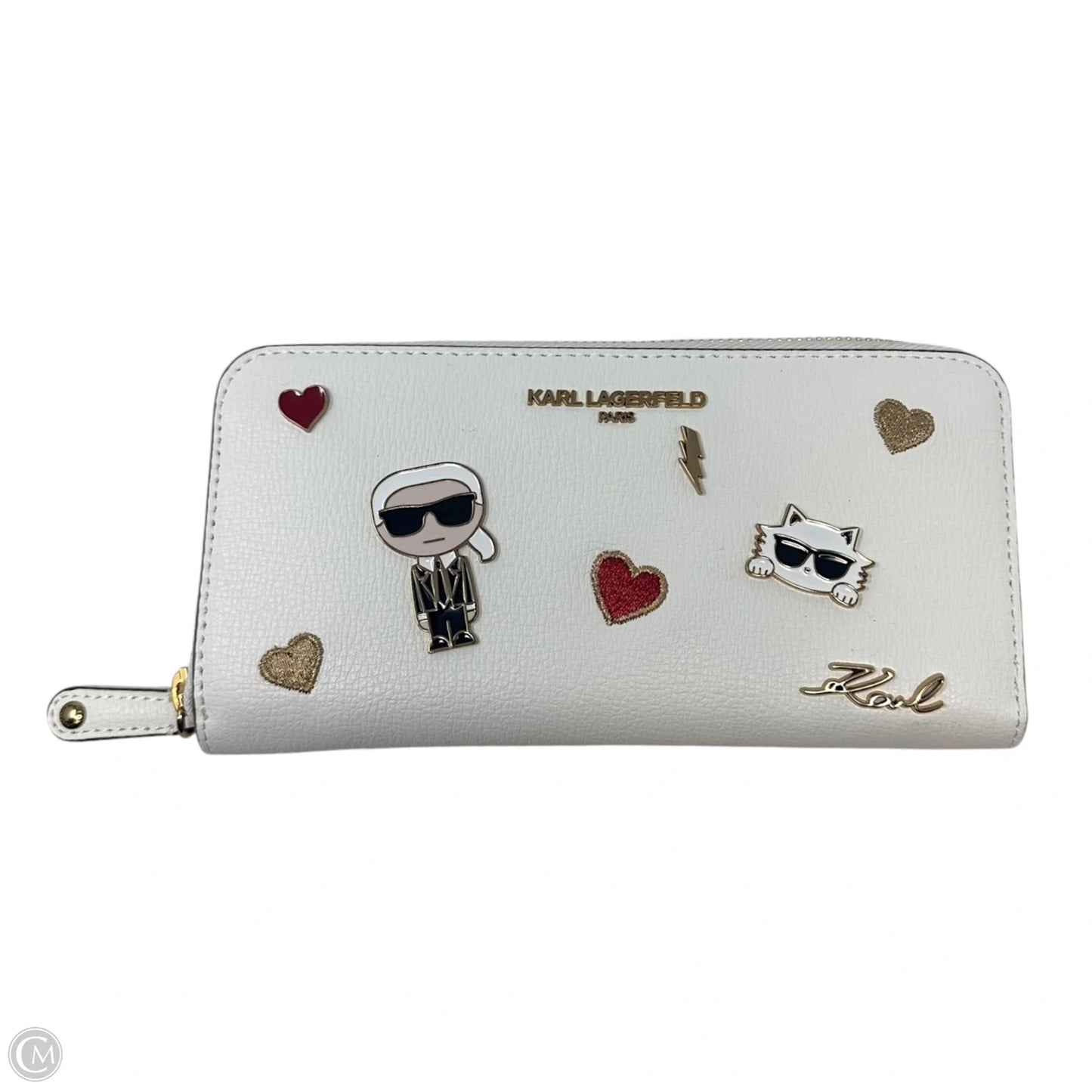 Maybelle Wallet Designer By Karl Lagerfeld, Size: Large