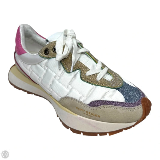 London Quilted Sneakers Shoes Designer By Kurt Geiger In Multi-colored, Size: 6.5
