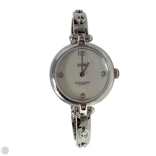 Cary Silver-tone Bangle Bracelet Watch Designer By Coach