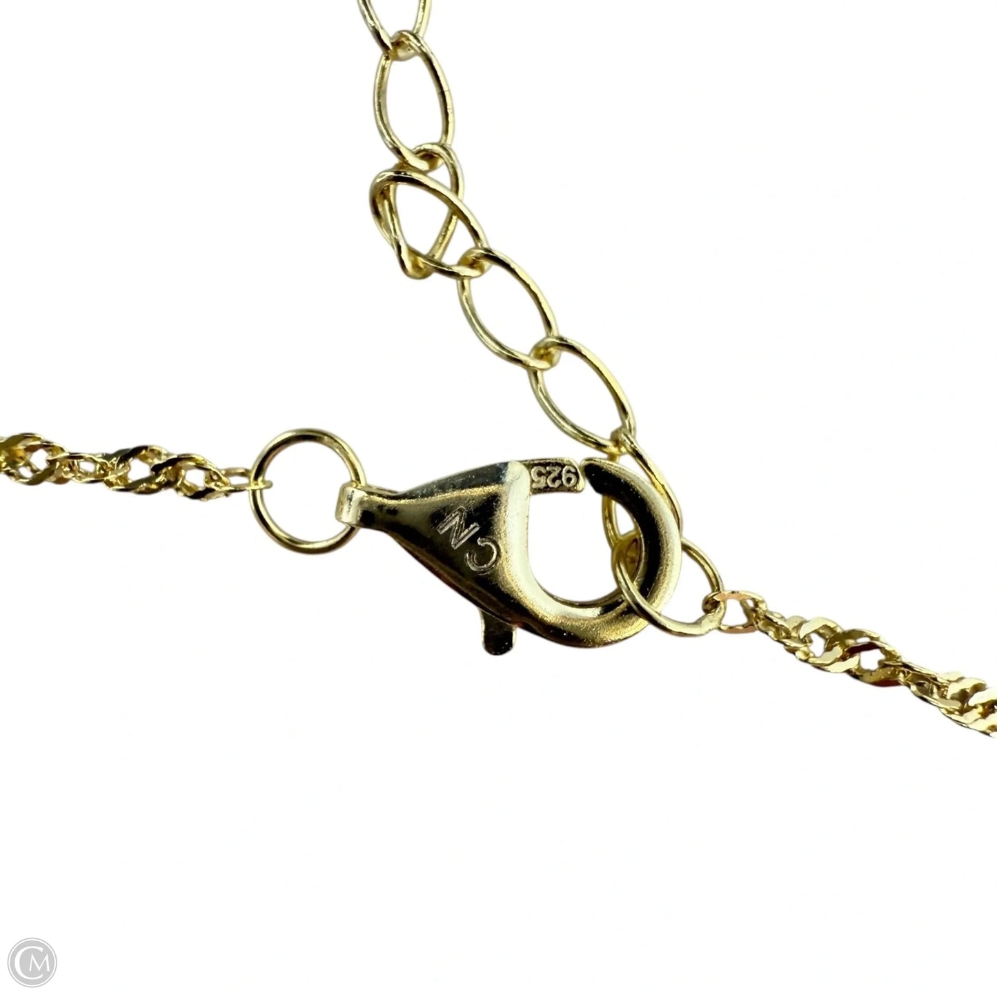 Vermeil Pavé Open Clover Necklace