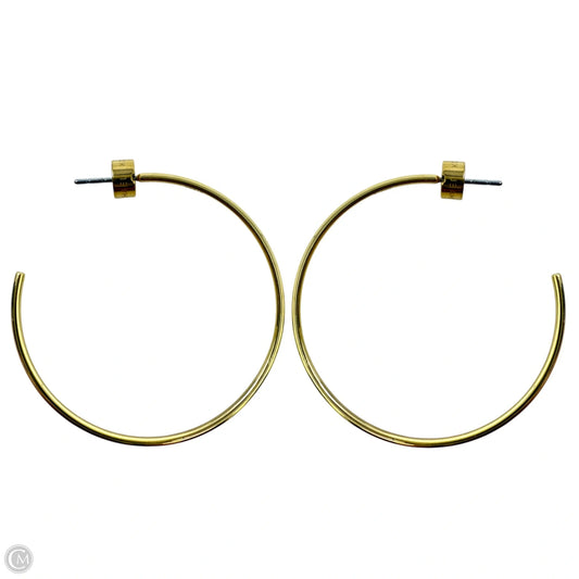 Gold Tone Steel Hoop Earrings By Michael By Michael Kors