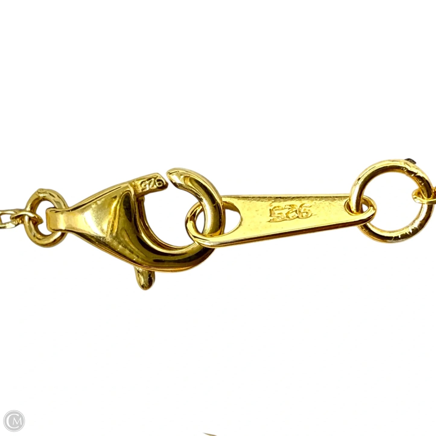 Vermeil & Blue Crystal Chain Bracelet