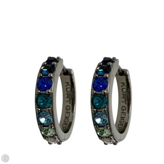 Crystal Huggie Hoop Earrings Designer By Kurt Geiger