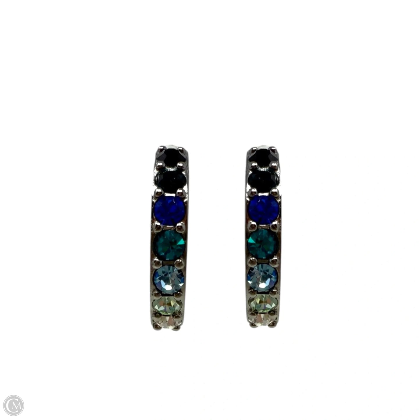 Crystal Huggie Hoop Earrings Designer By Kurt Geiger