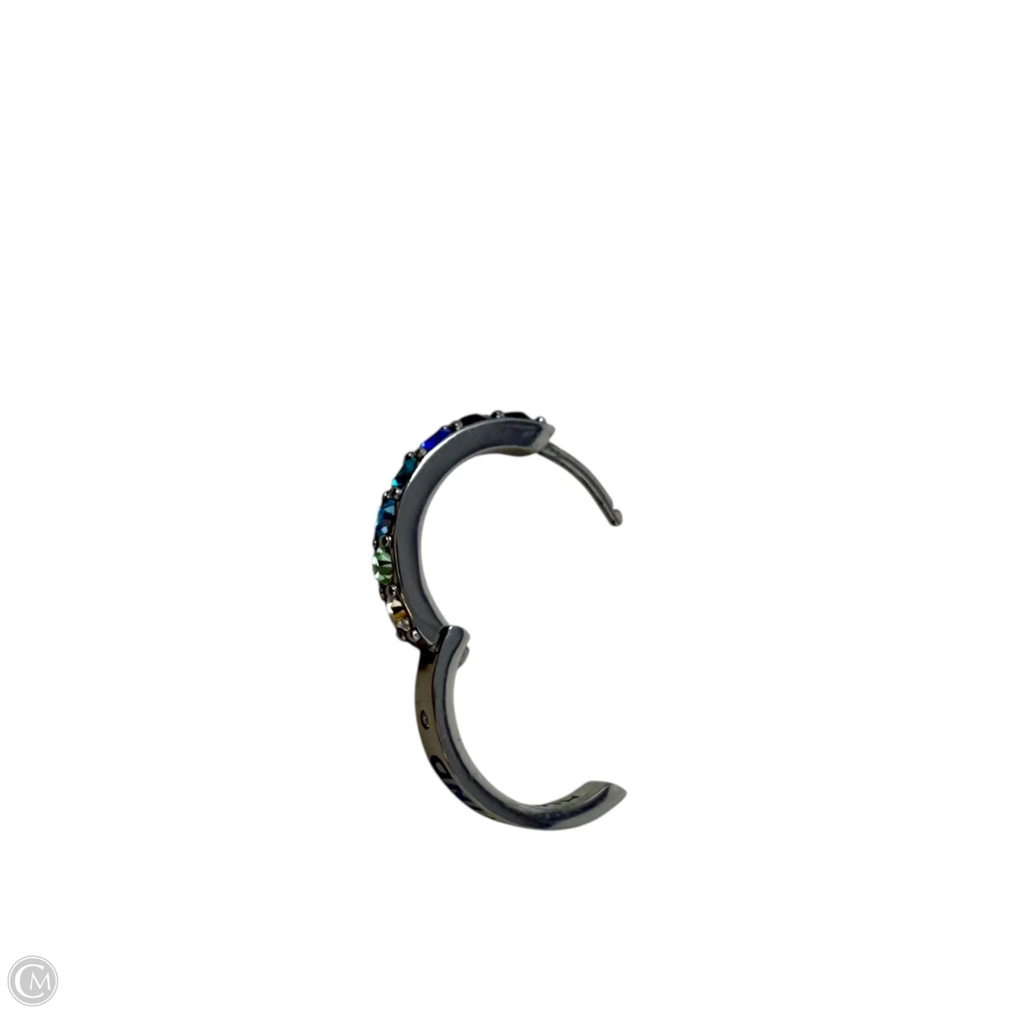 Crystal Huggie Hoop Earrings Designer By Kurt Geiger