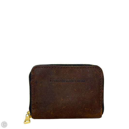 Small Zip Wallet Leather By Portland Leather, Size: Small
