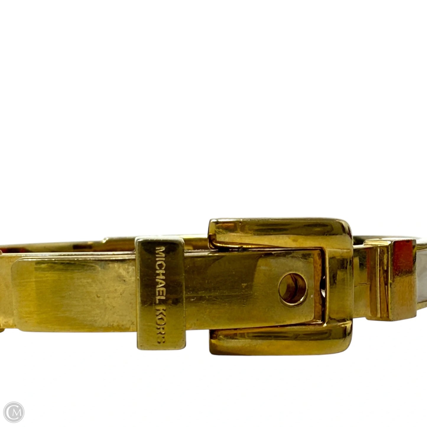 Gold-Tone & Enamel Colby Buckle Bangle By Michael By Michael Kors