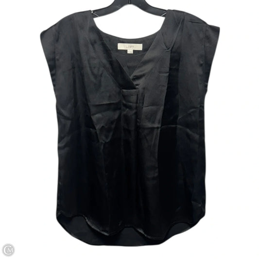 Top Sleeveless By Loft In Black, Size: Xs
