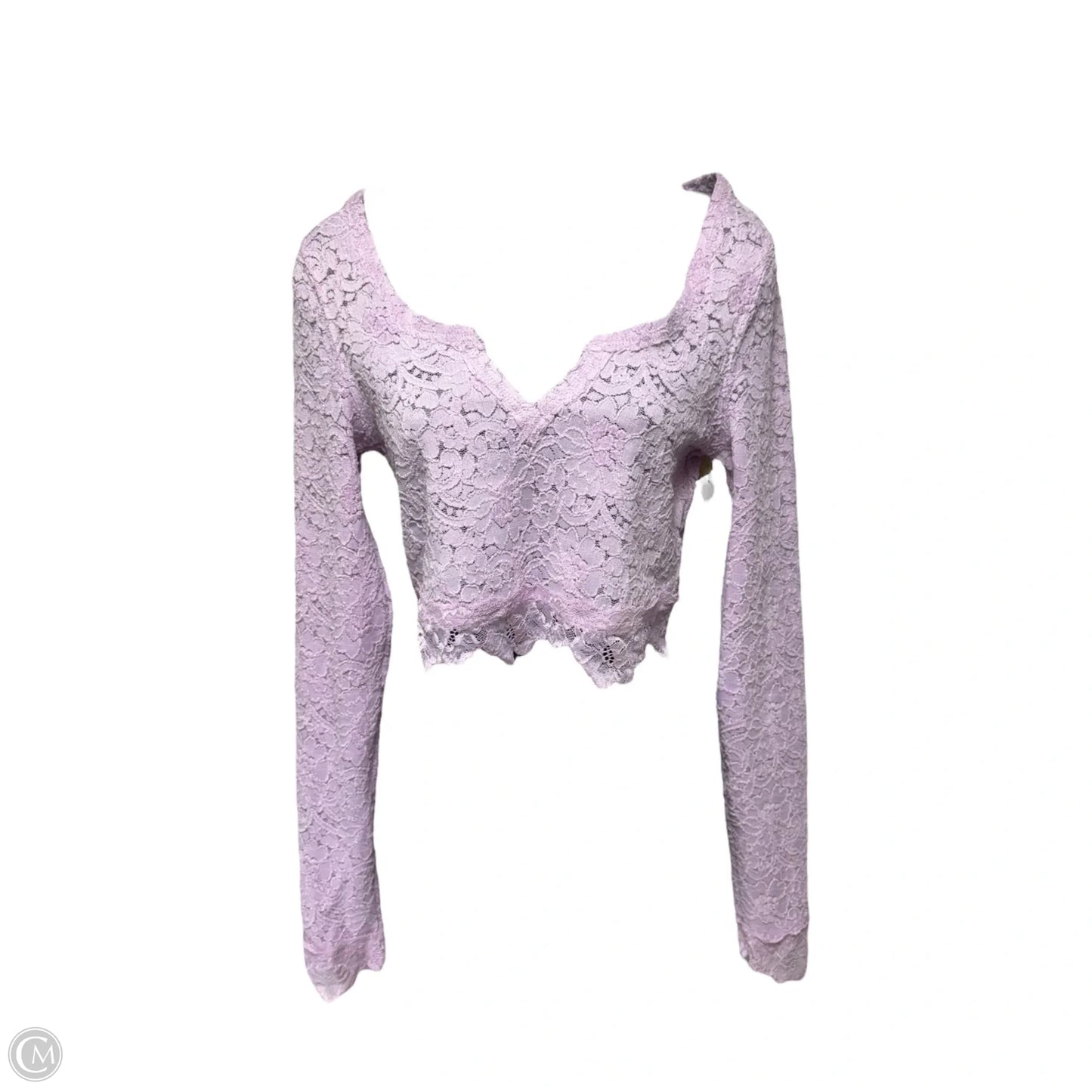 Top Long Sleeve By Free People In Purple, Size: S