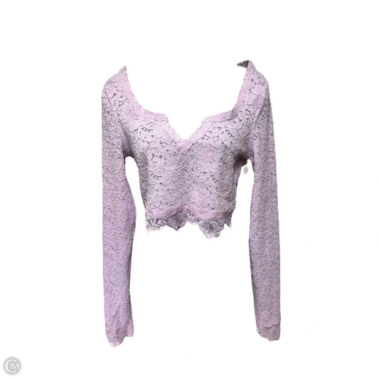 Top Long Sleeve By Free People In Purple, Size: S
