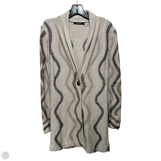 Sweater Cardigan By Nic + Zoe In Tan, Size: S