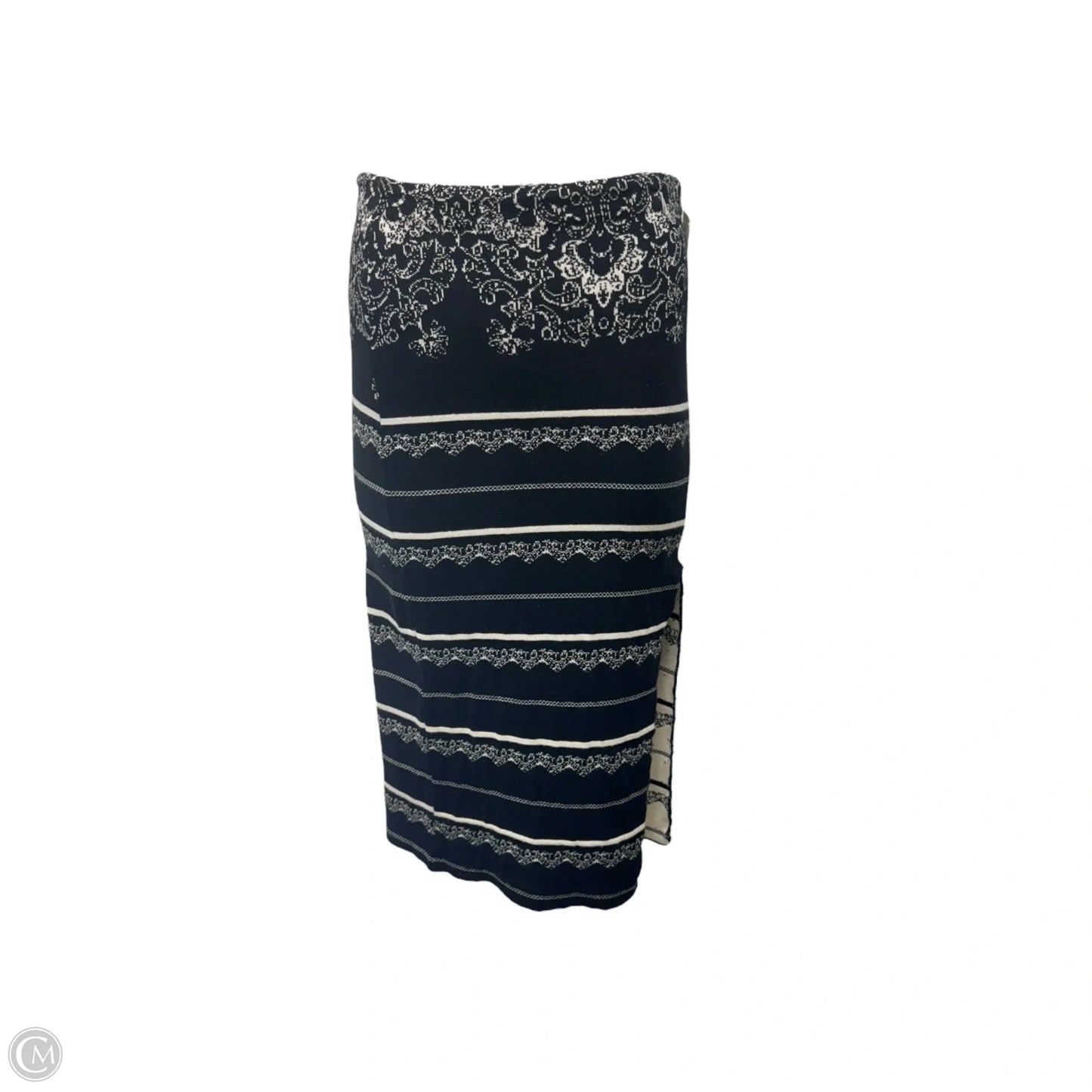 Skirt Maxi By Free People In Black & Cream, Size: Xs