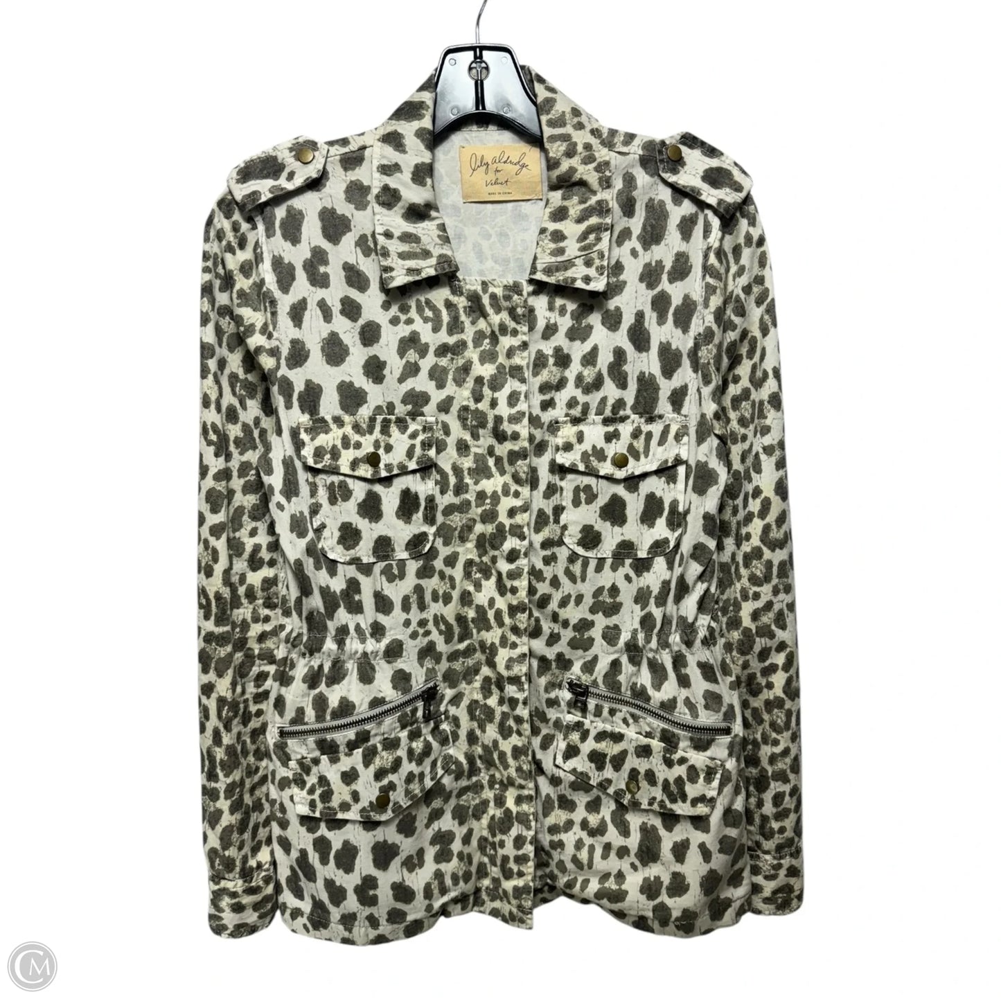 Jacket Utility By Velvet In Animal Print, Size: S