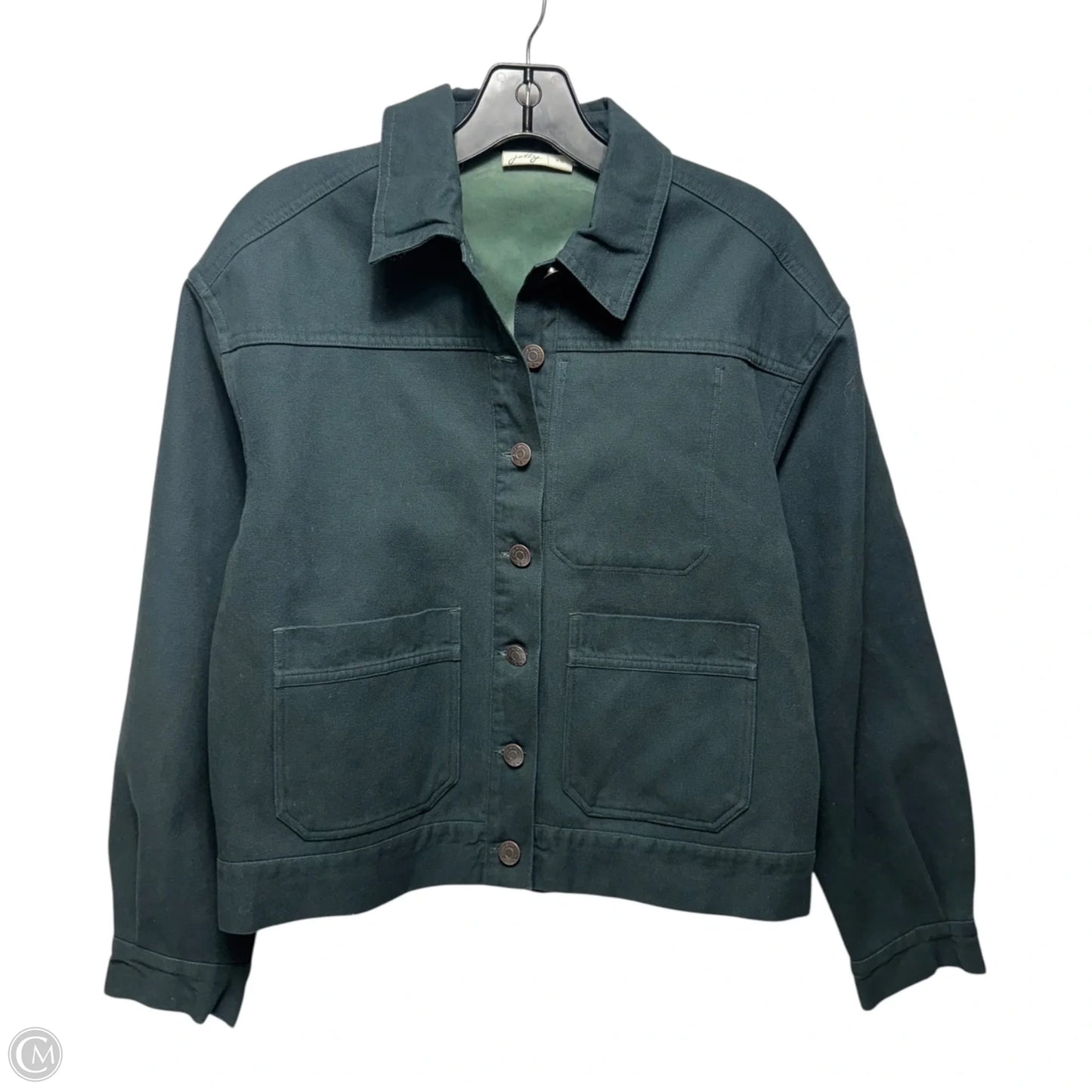 Utility Jacket Denim By Jetty In Green, Size: Xs