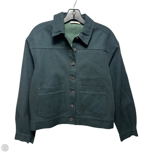 Utility Jacket Denim By Jetty In Green, Size: Xs