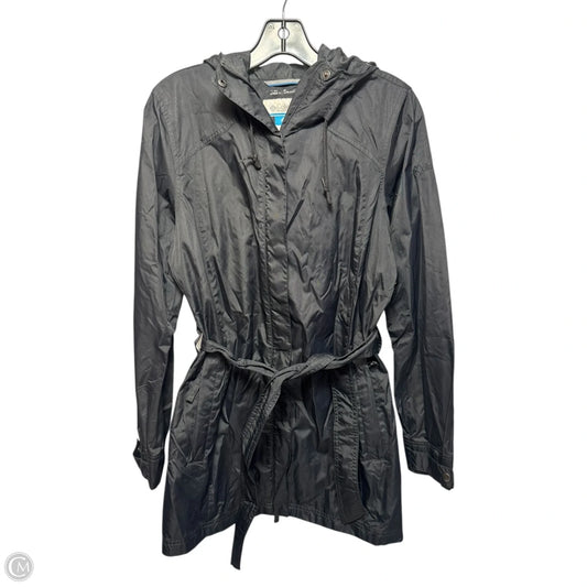 Belted Jacket Windbreaker By Columbia In Black, Size: M