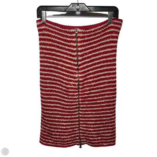 Alpaca Knit Skirt Midi By Noonday In Striped Pattern, Size: M