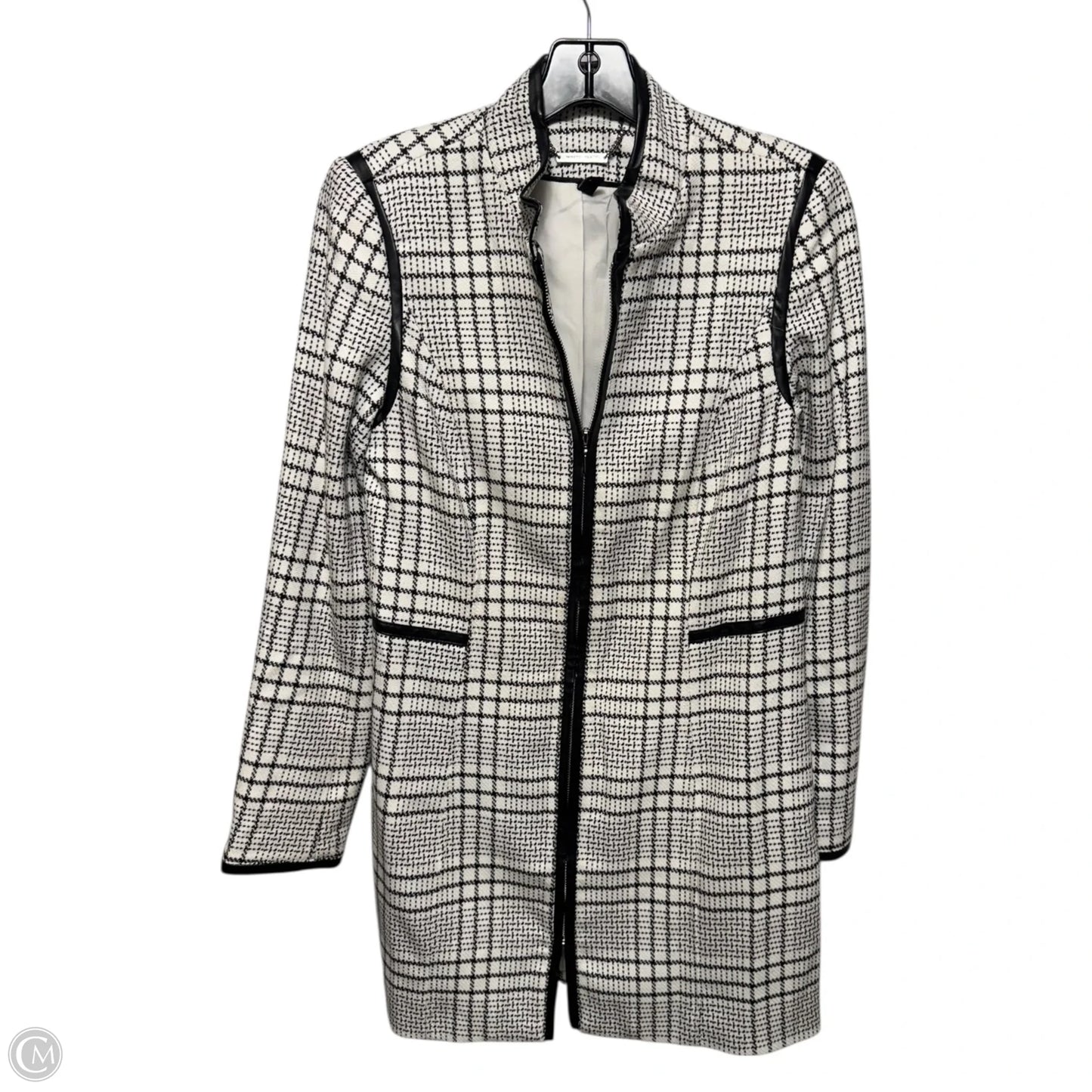 Long Jacket By White House Black Market In Black & White, Size: Xs