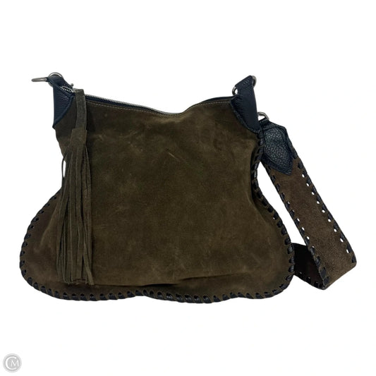 Lacey Suede Handbag Leather By Laggo, Size: Medium