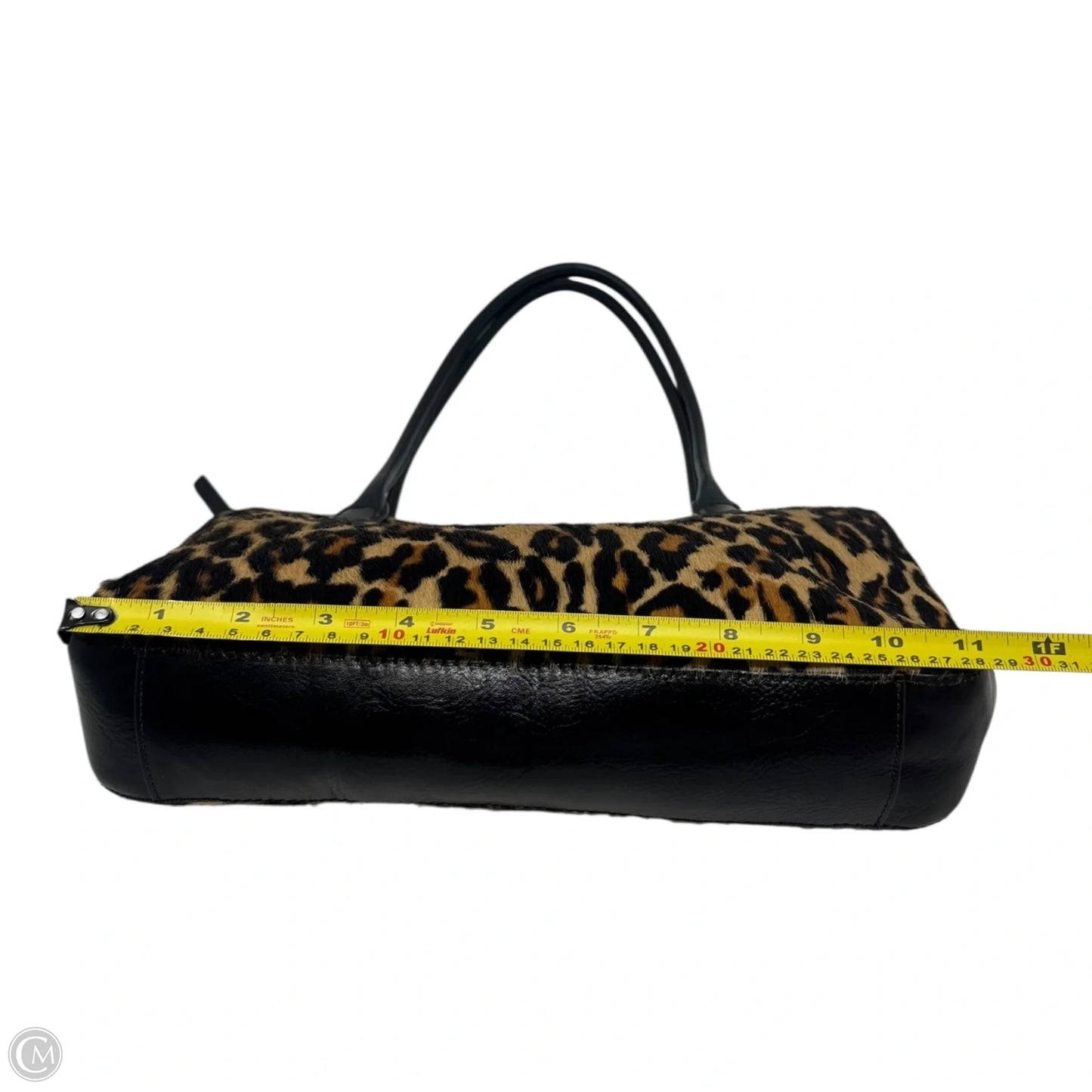 Leopard Shoulder Handbag Leather By Hobo Intl, Size: Medium
