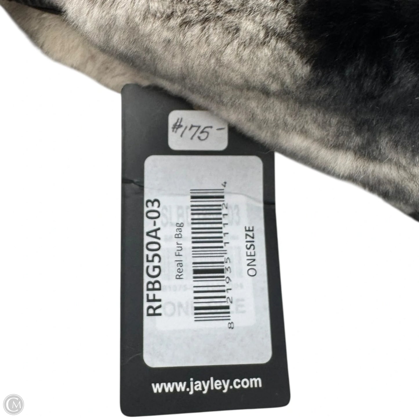 Real Fur Hobo Handbag Leather By Jayley, Size: Medium