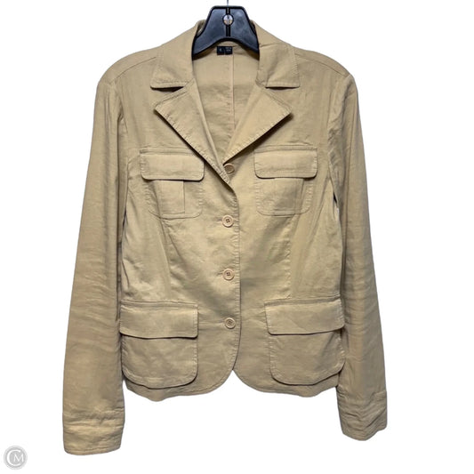 Linen Blend Blazer By Theory In Tan, Size: 6