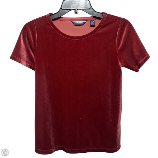 Top Short Sleeve By Lands End In Mauve, Size: Xsp