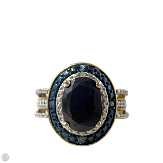Sterling Silver Double Halo Crystal Ring, Size: 7