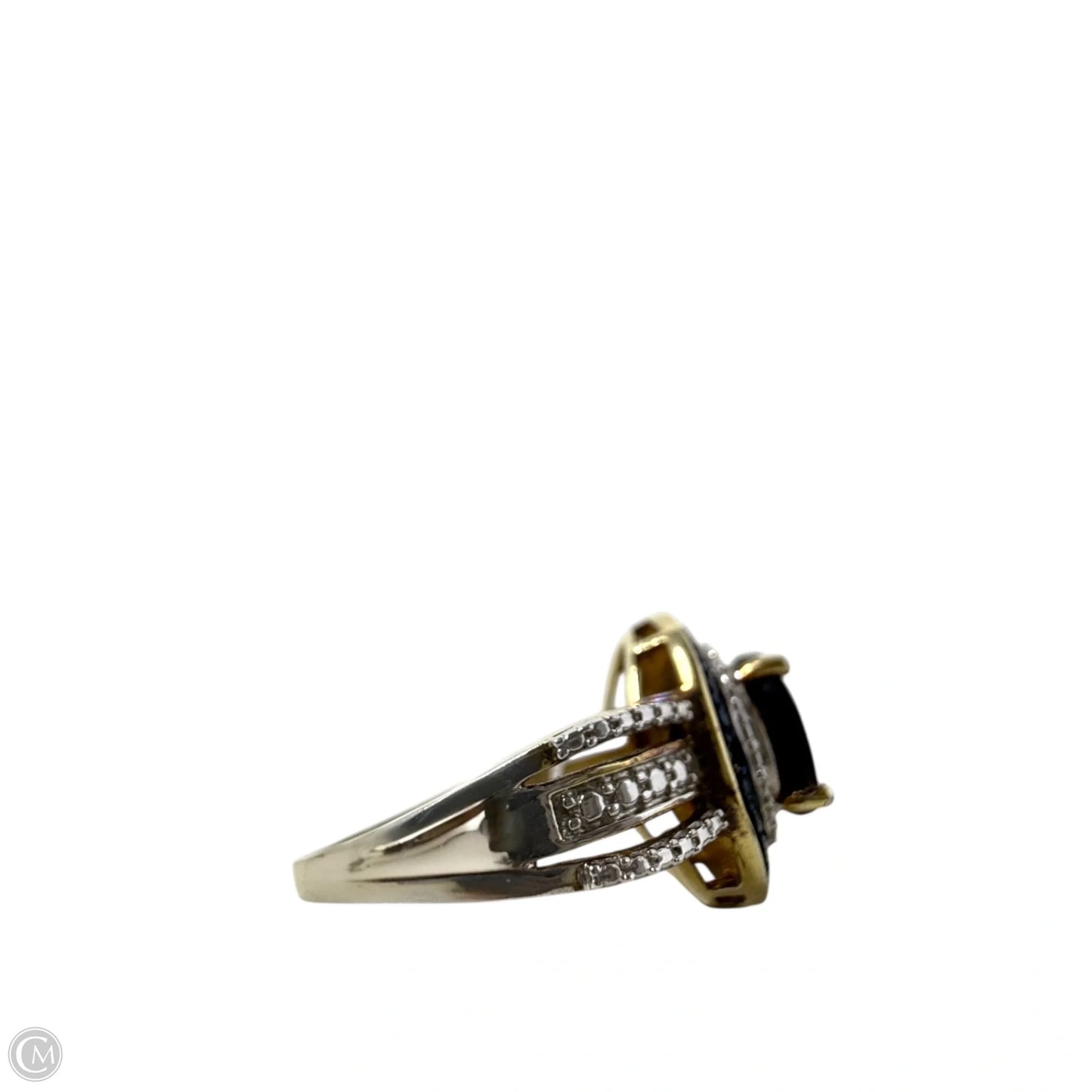 Sterling Silver Double Halo Crystal Ring, Size: 7