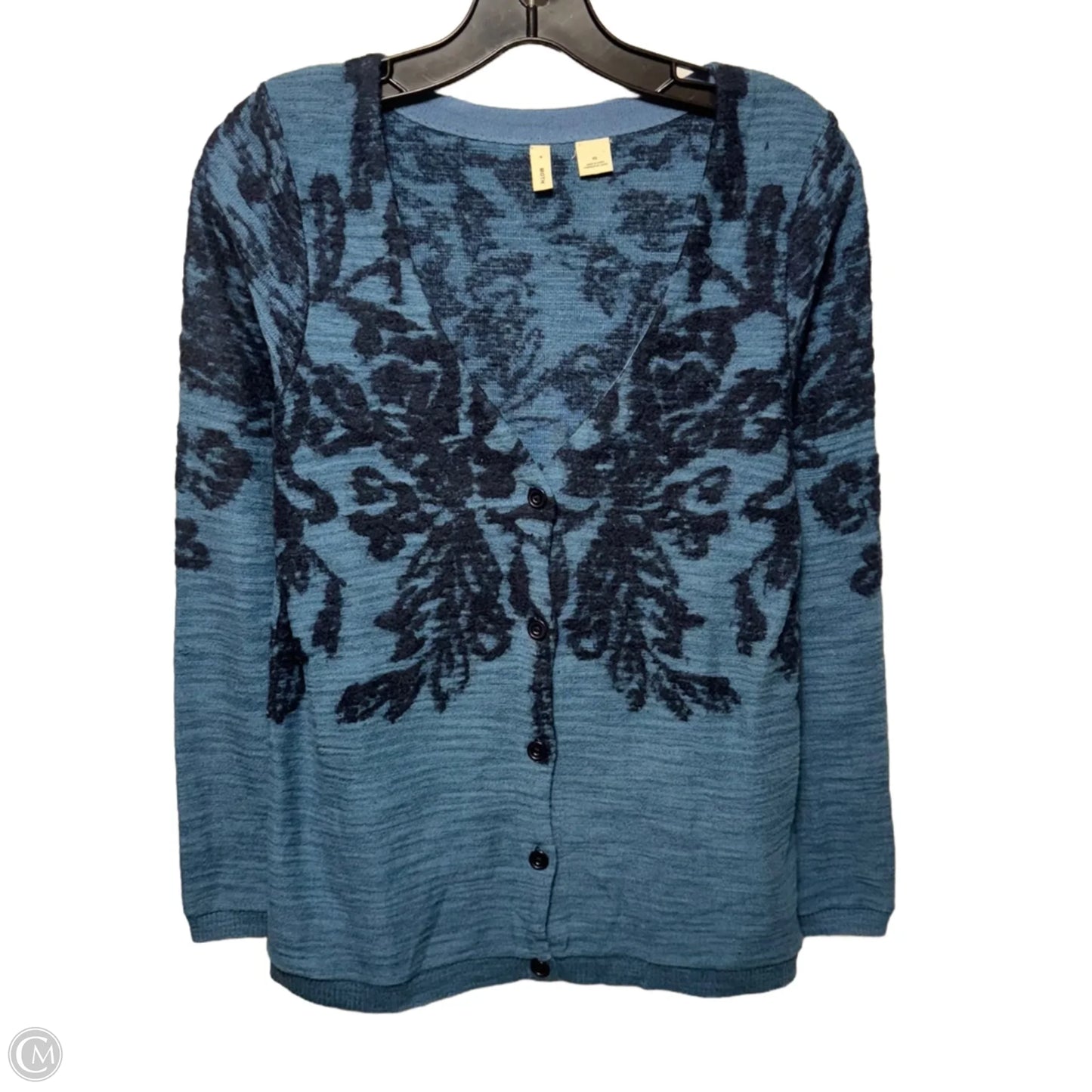 Sweater Cardigan By Moth In Blue, Size: Xs
