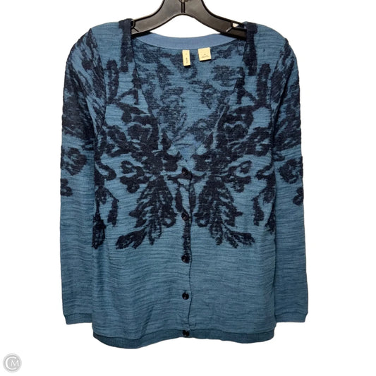 Sweater Cardigan By Moth In Blue, Size: Xs