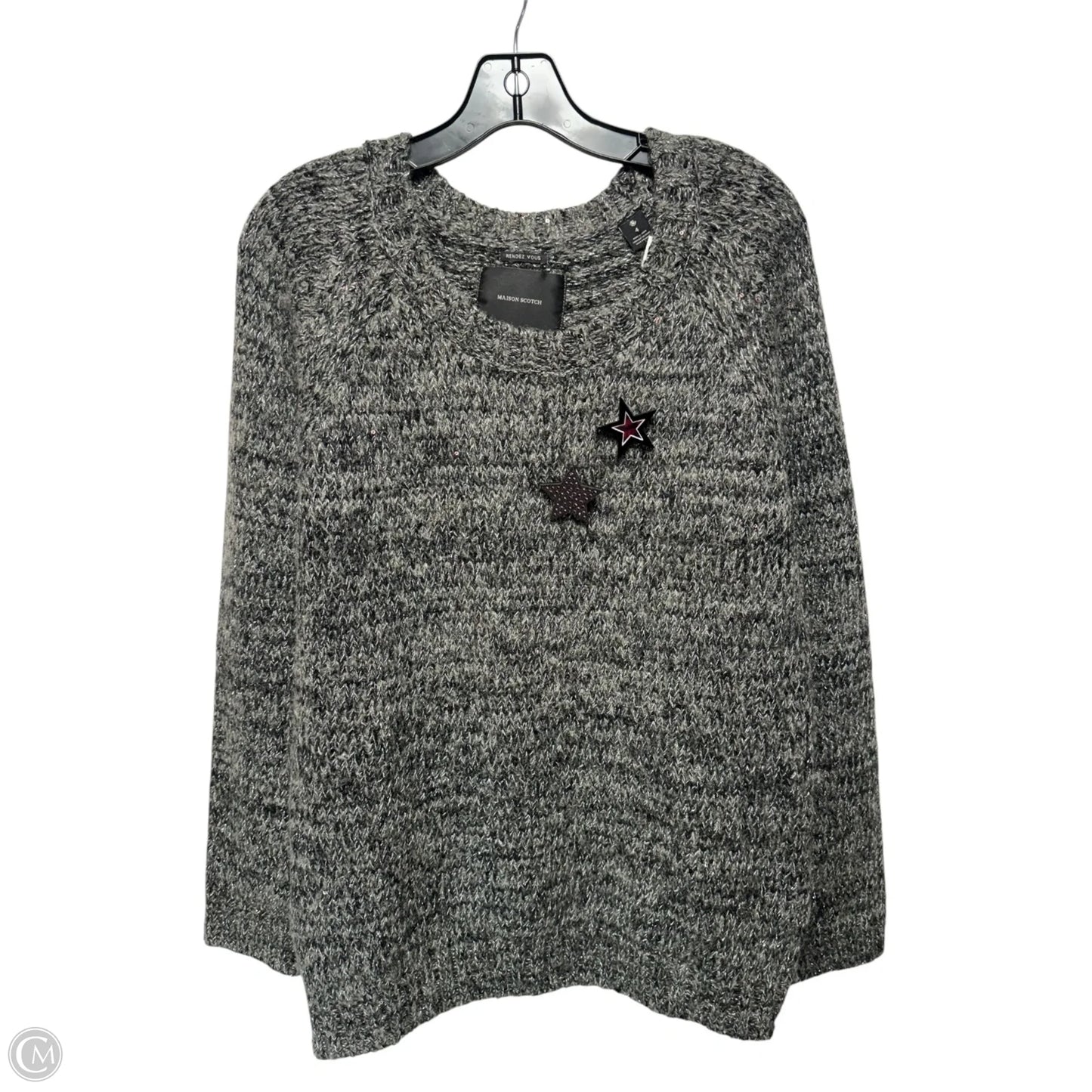 Star Sweater By Maison Scotch In Grey, Size: 4