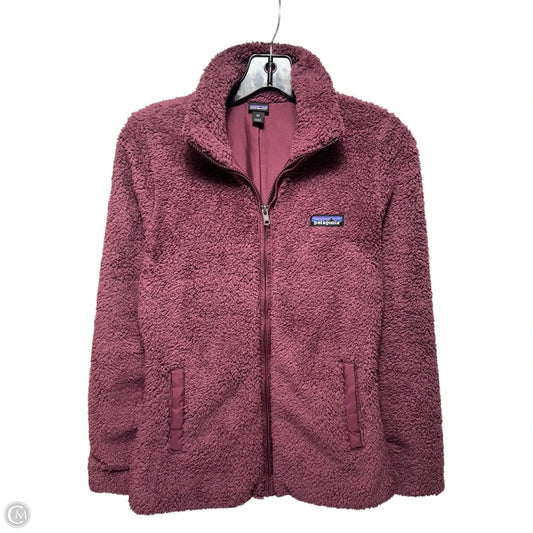 Jacket Fleece By Patagonia In Mauve, Size: Xs